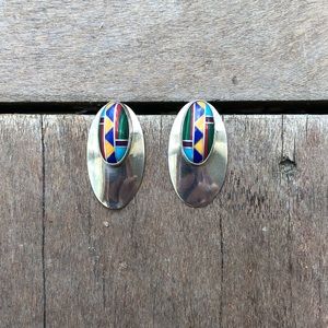 Vintage Inlay Earrings